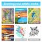 Art Kit, Drawing Painting Art Supplies for Kids Girls Boys Teens, Gifts Art Set Case Includes Oil Pastels, Crayons, Colored Pencils, Watercolor Cakes (Blue)
